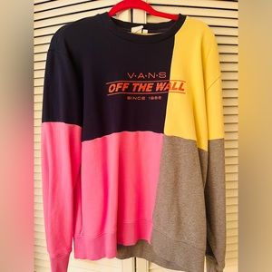 Vans multi colored sweatshirt